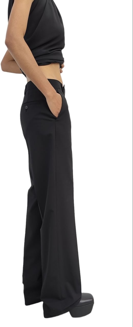 Rick Owens Pantalon large laine noir Dietrich Rick Owens Femme RP01D 2302 WL 09 Zwart
