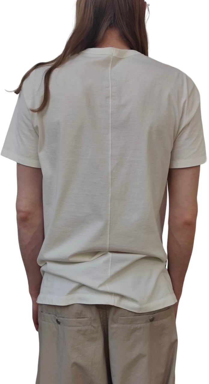 Rick Owens T-shirt blanc manches courtes Level Tee Rick Owens Homme RU01D 3264 JA 11 Wit