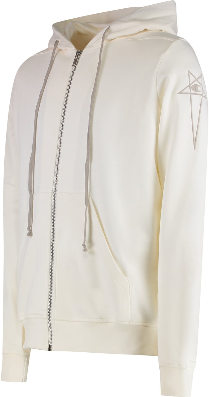 Rick Owens Rick Owens x Champion - Jason's full zip hoodie Neutraal