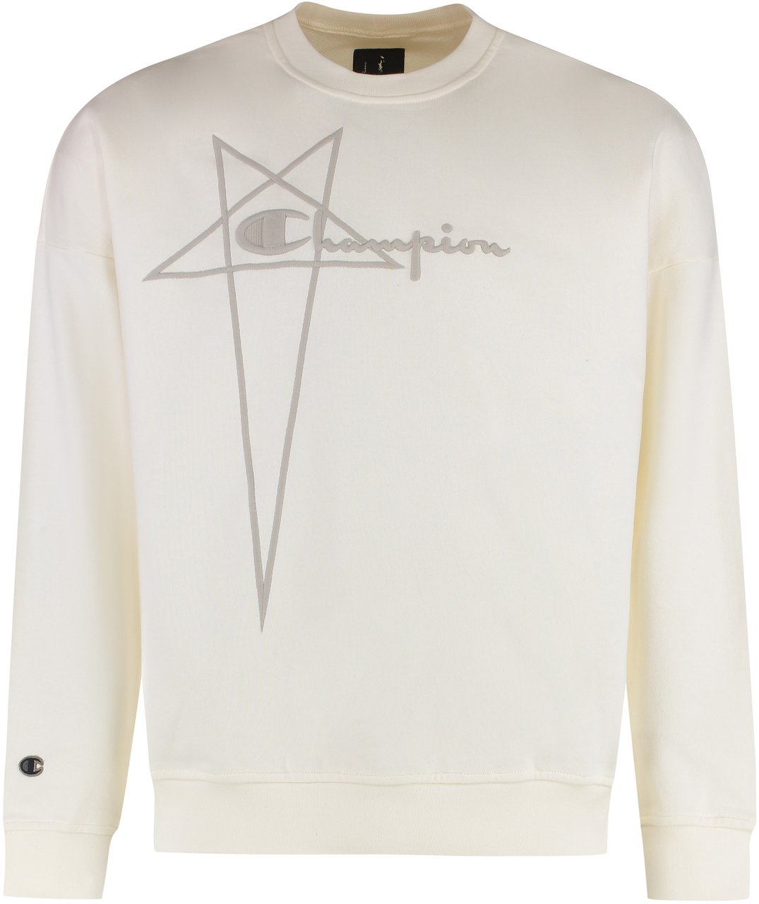 Rick Owens Rick Owens x Champion - Cotton crew-neck sweatshirt Neutraal