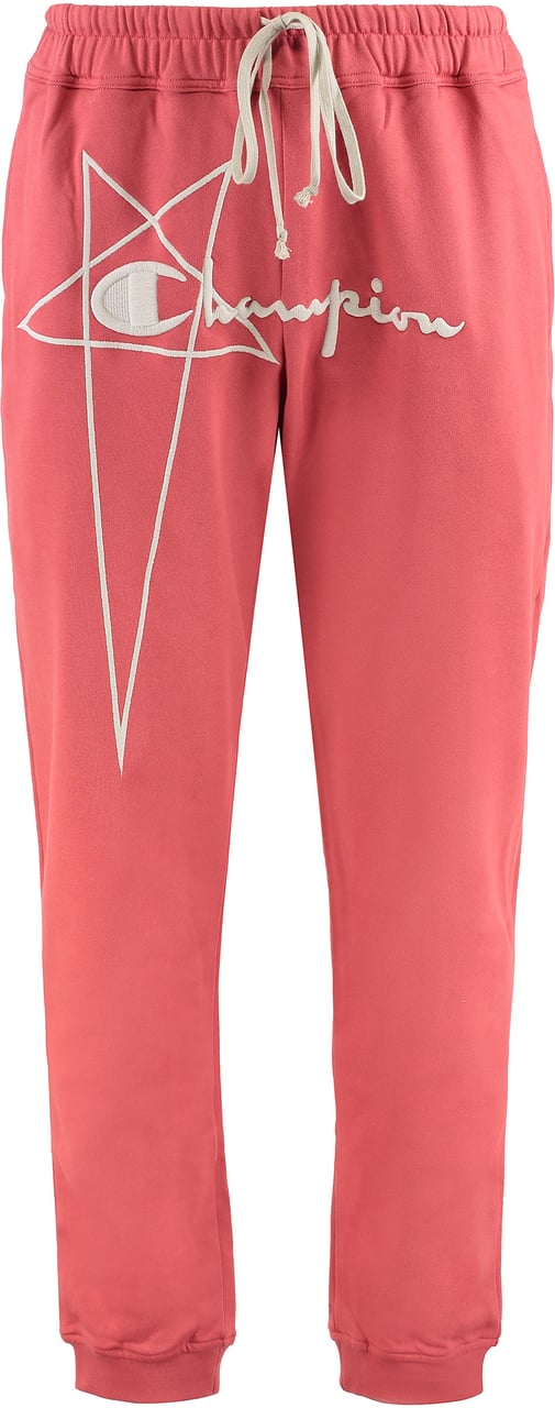 Rick Owens Rick Owens x Champion - Cotton sweatpants Rood