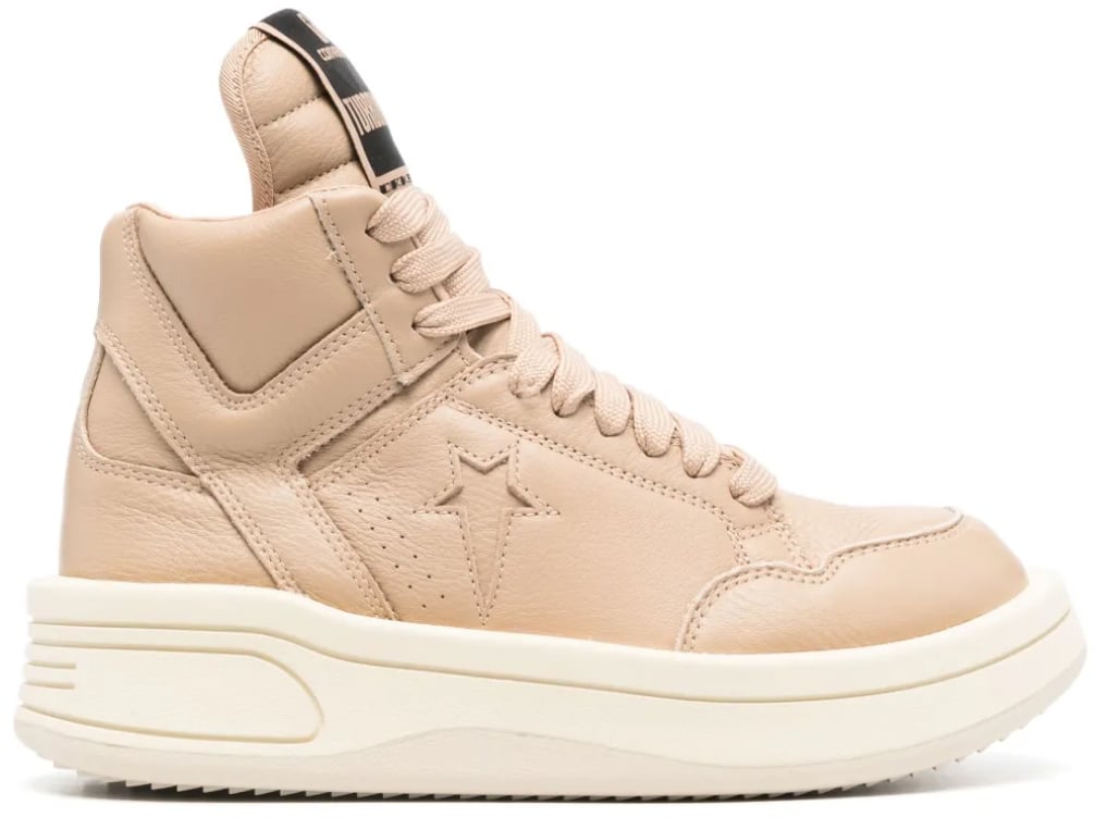 Rick Owens Drkshdw + Converse Turbowpn Mid Sneakers Beige