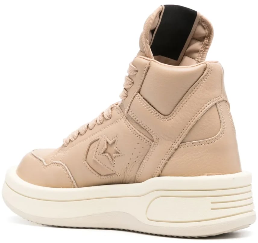 Rick Owens Drkshdw + Converse Turbowpn Mid Sneakers Beige
