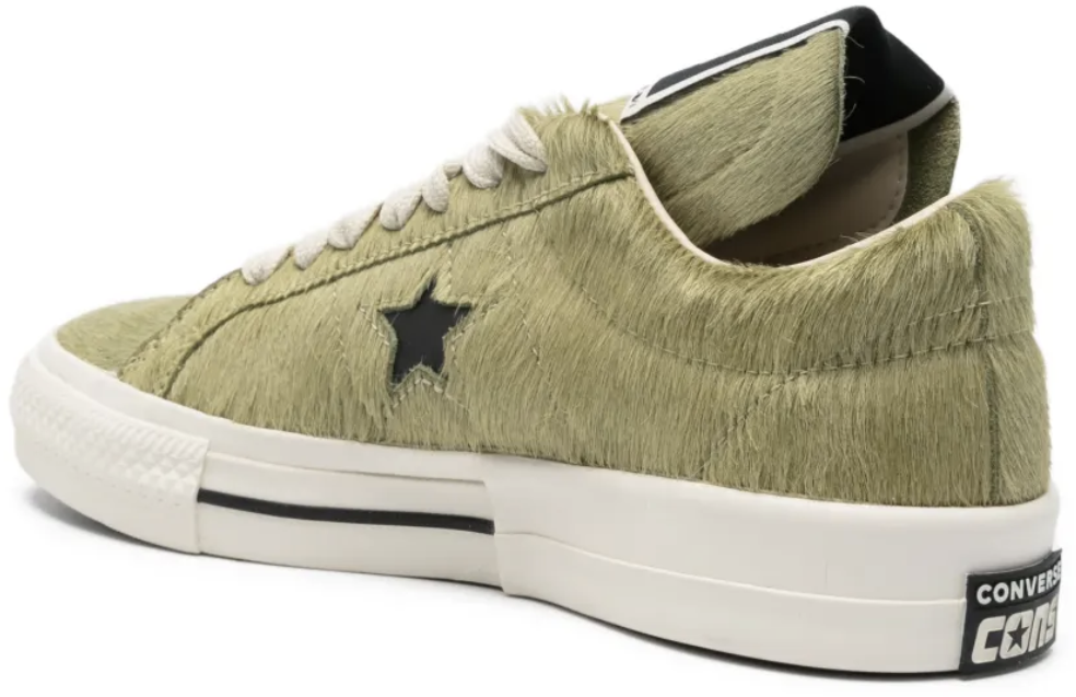 Rick Owens X Converse Fur Sneaker Acid/black Zwart