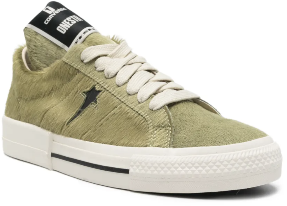 Rick Owens X Converse Fur Sneaker Acid/black Zwart