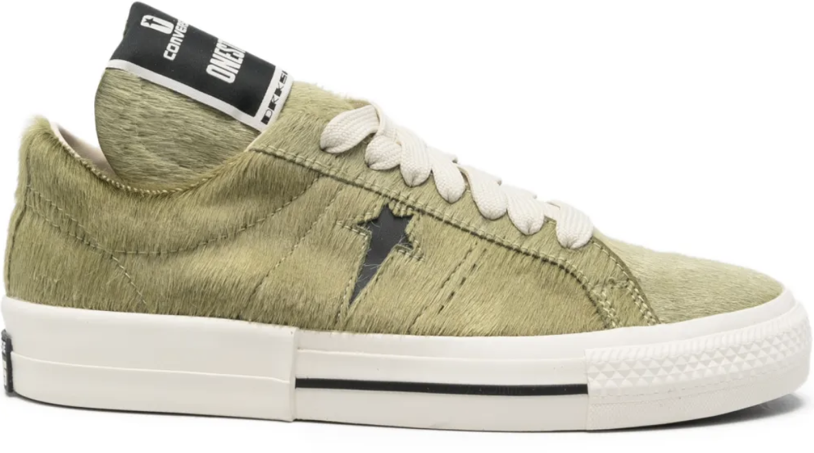 Rick Owens X Converse Fur Sneaker Acid/black Zwart