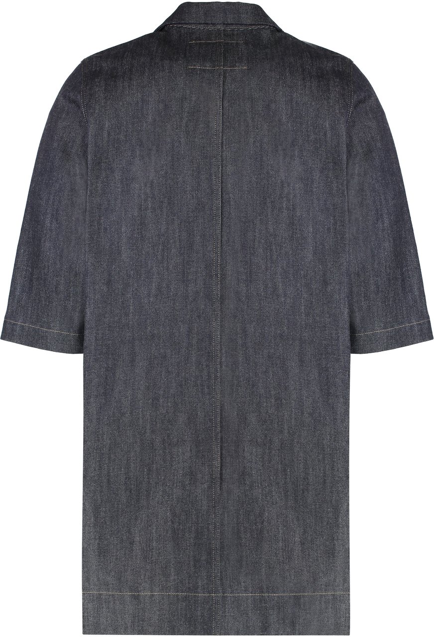 Rick Owens Overshirt in denim Blauw