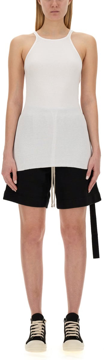 Rick Owens DRKSHDW "RACER BACK" T-SHIRT Wit