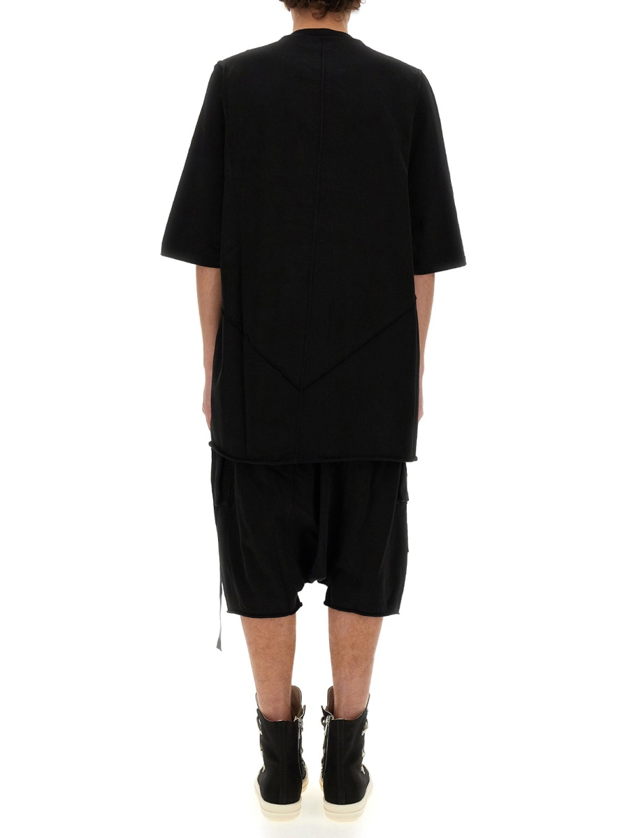 Rick Owens DRKSHDW COTTON T-SHIRT Zwart