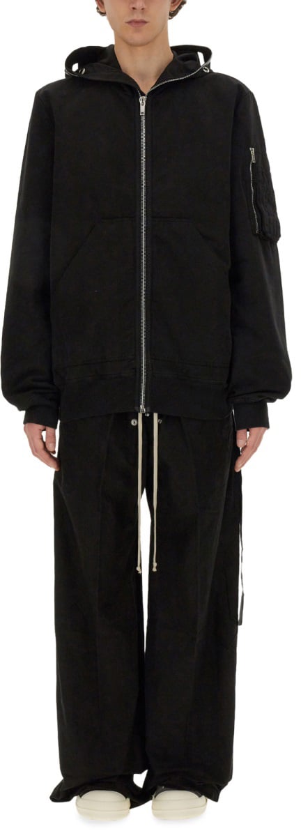 Rick Owens DRKSHDW "GIMP FLIGHT" JACKET Zwart