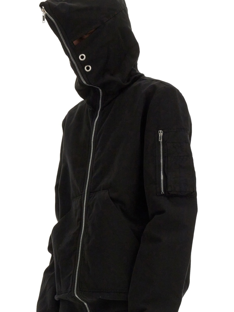 Rick Owens DRKSHDW "GIMP FLIGHT" JACKET Zwart
