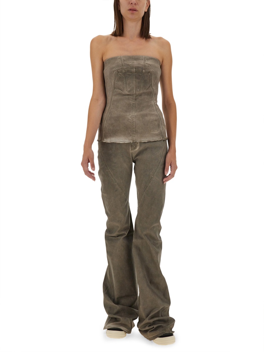 Rick Owens DRKSHDW DENIM PANTS Beige