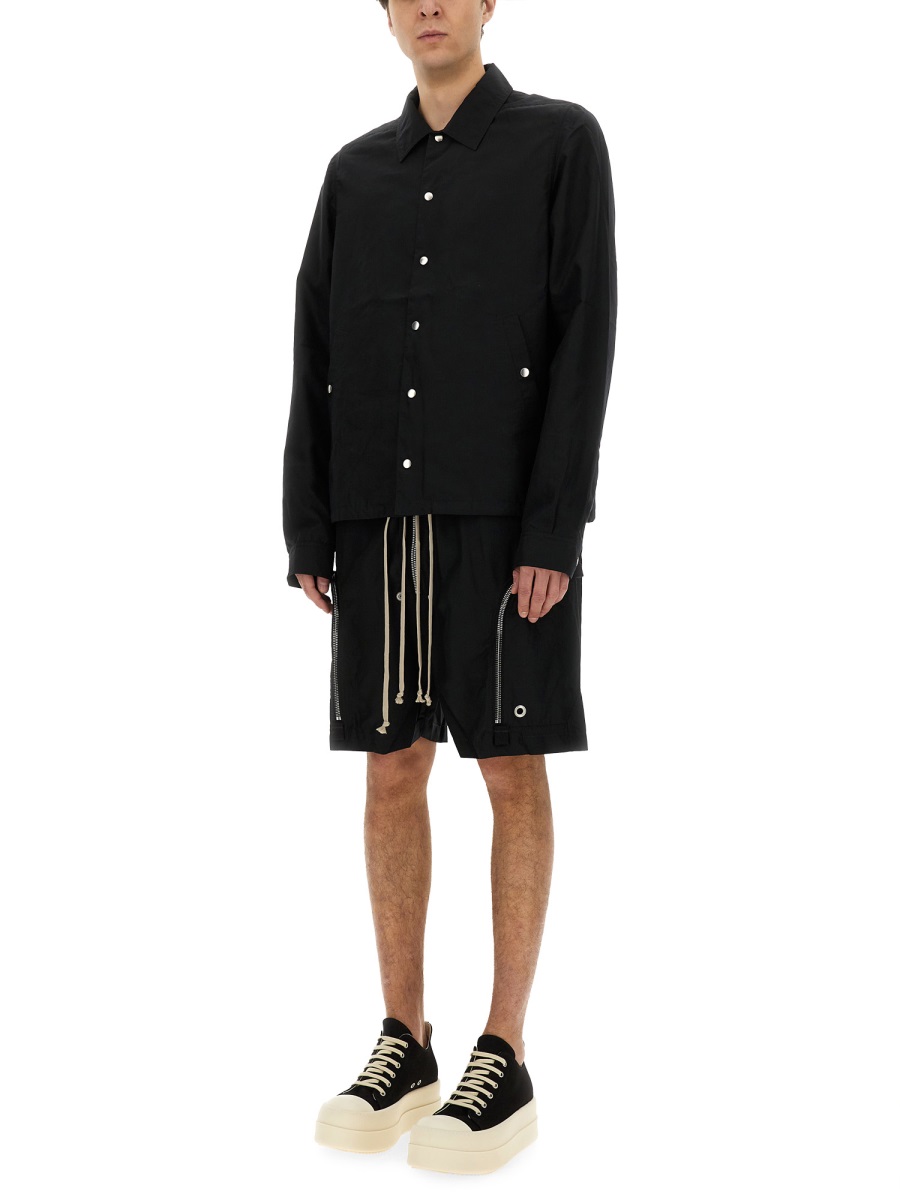 Rick Owens DRKSHDW BUTTONED JACKET Zwart