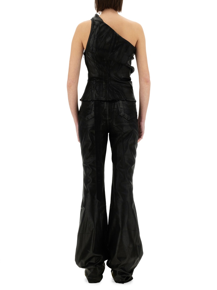 Rick Owens DRKSHDW CROPPED TOP "ATHENA" Zwart