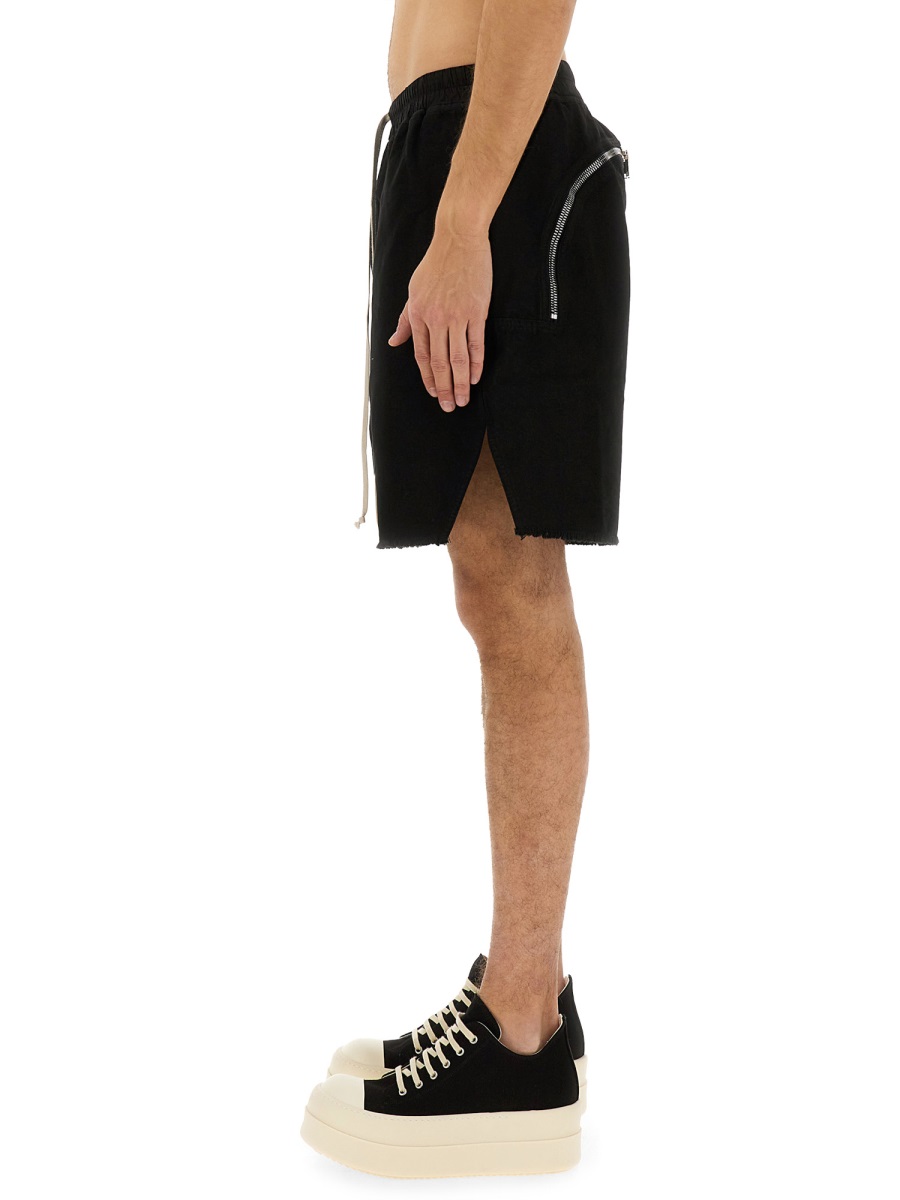 Rick Owens DRKSHDW ZIPPERED BOXER SHORTS Zwart