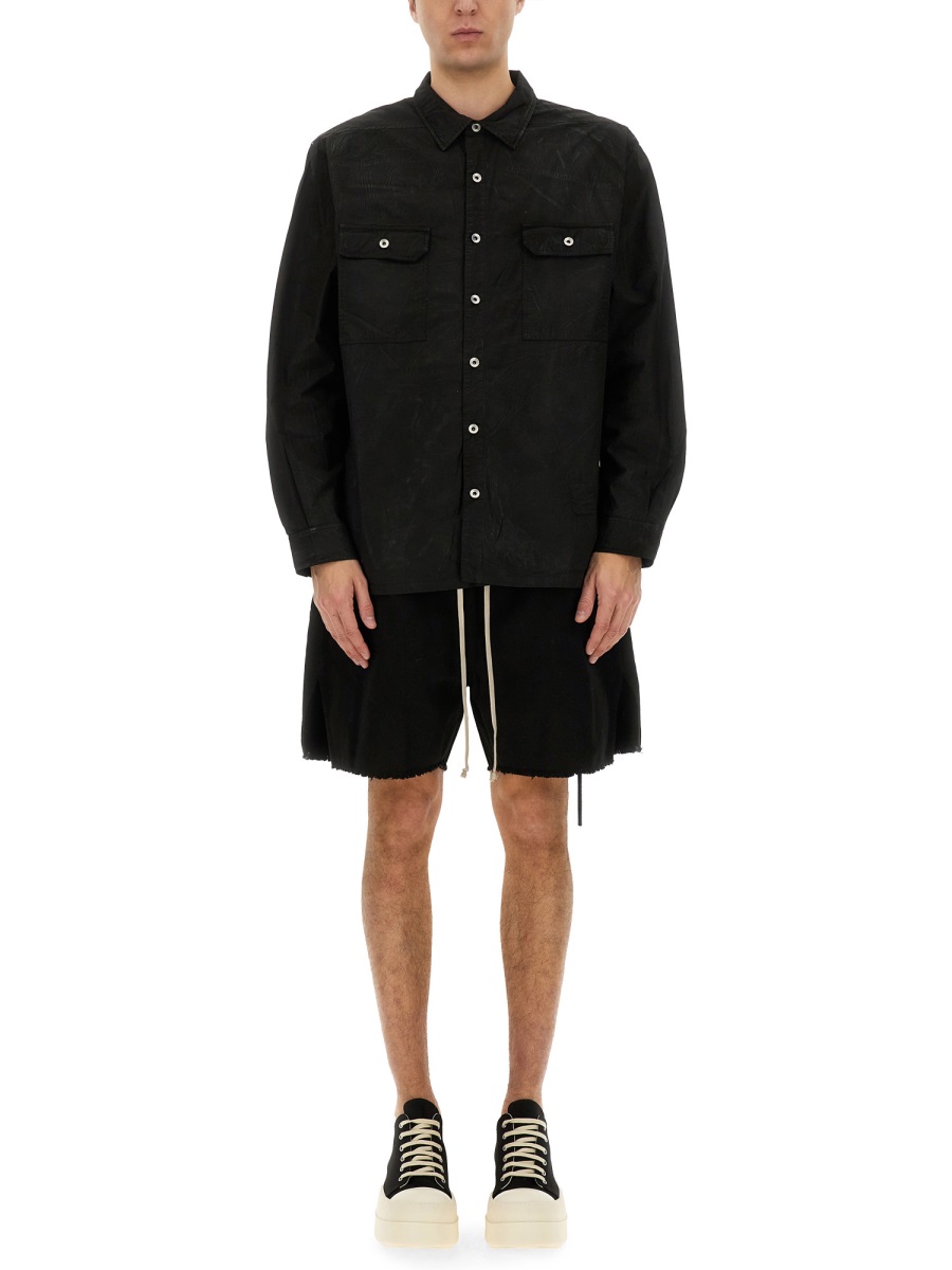 Rick Owens DRKSHDW ZIPPERED BOXER SHORTS Zwart