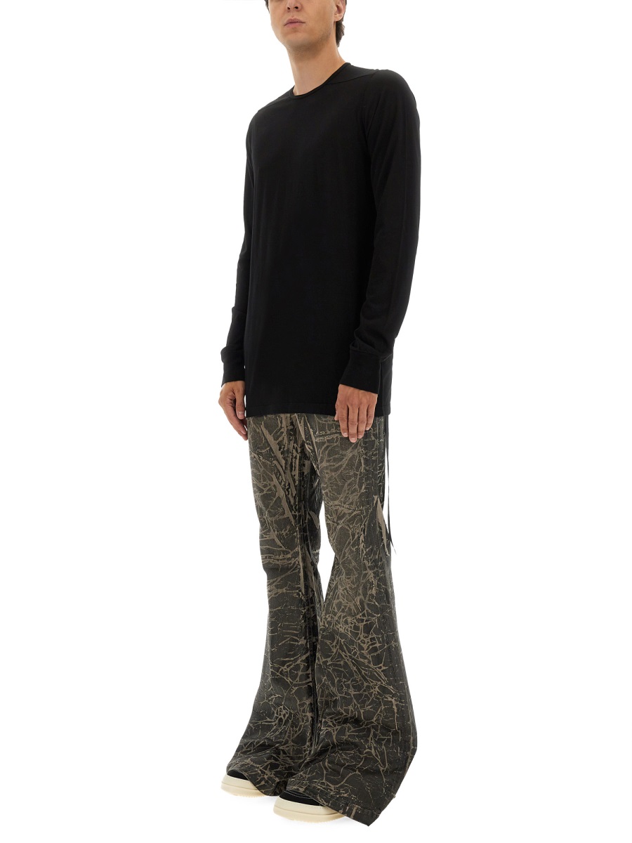 Rick Owens DRKSHDW LONG-SLEEVED T-SHIRT Zwart