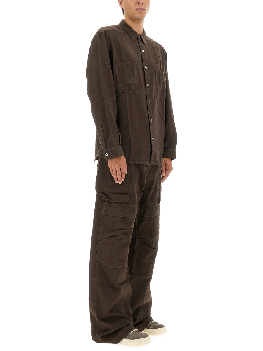 Rick Owens DRKSHDW "JUMBO OUTERSHIRT" SHIRT Bruin