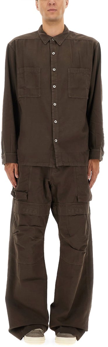 Rick Owens DRKSHDW "JUMBO OUTERSHIRT" SHIRT Bruin