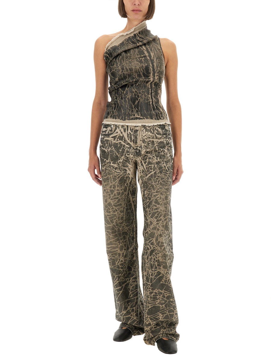 Rick Owens DRKSHDW TOP "ATHENA" Zwart