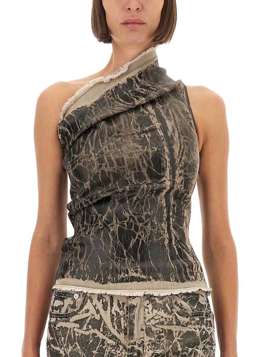 Rick Owens DRKSHDW TOP "ATHENA" Zwart