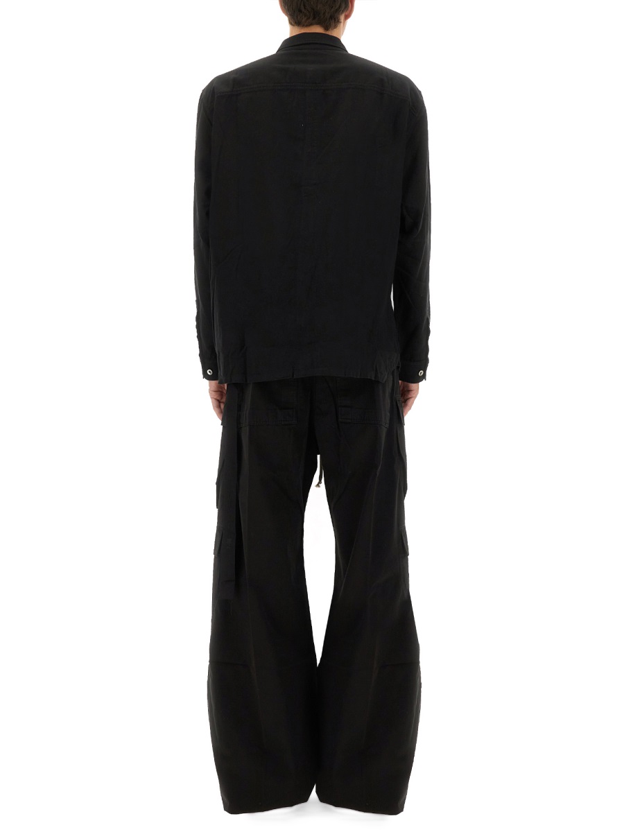 Rick Owens DRKSHDW "JUMBO OUTERSHIRT" SHIRT Zwart