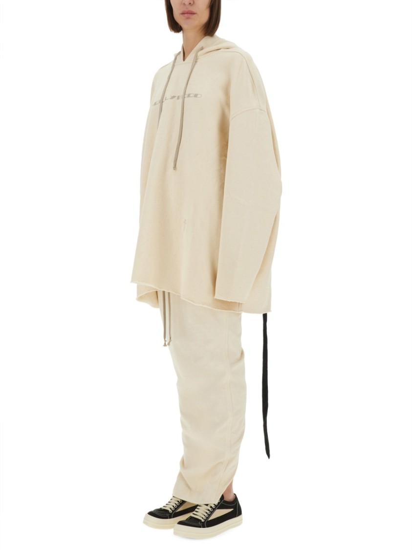 Rick Owens DRKSHDW "Peter" Sweatshirt Neutraal