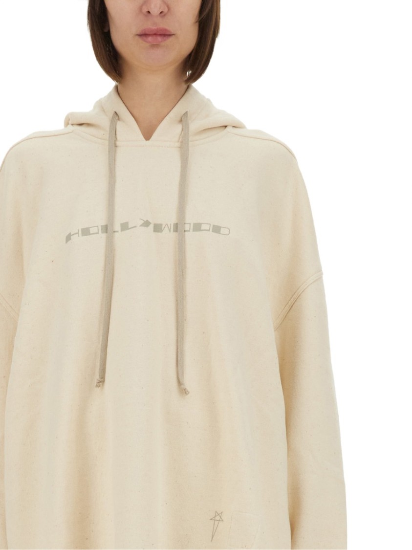 Rick Owens DRKSHDW "Peter" Sweatshirt Neutraal