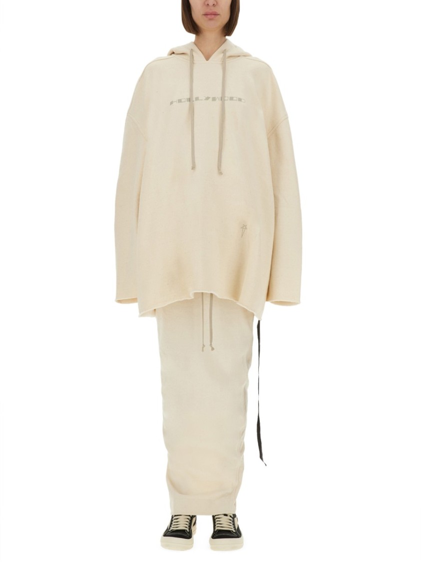 Rick Owens DRKSHDW "Peter" Sweatshirt Neutraal