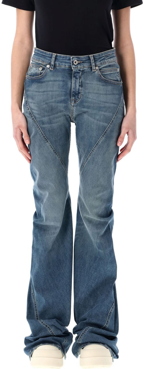 Rick Owens DRKSHDW Bias bootcut Blauw