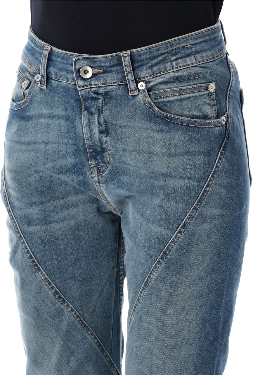 Rick Owens DRKSHDW Bias bootcut Blauw