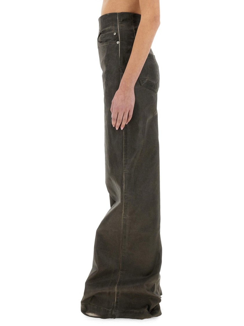 Rick Owens DRKSHDW "Dirt Cooper" Denim Pants Grijs