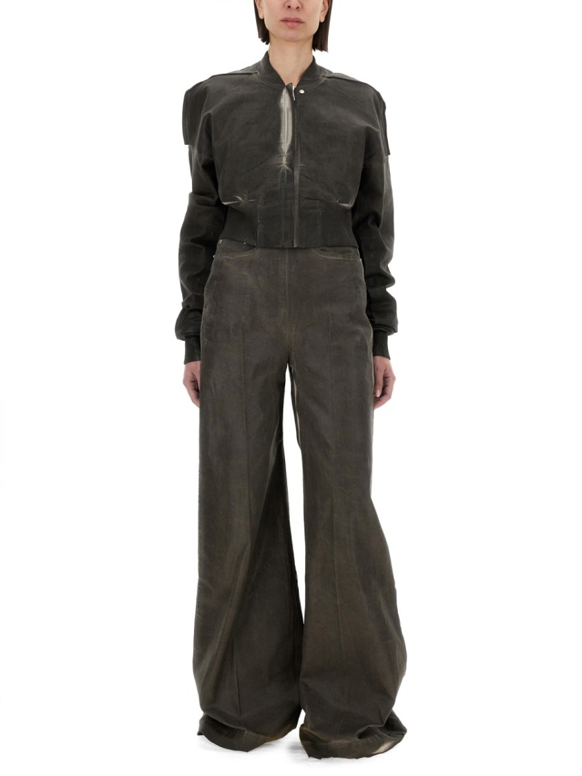 Rick Owens DRKSHDW "Dirt Cooper" Denim Pants Grijs