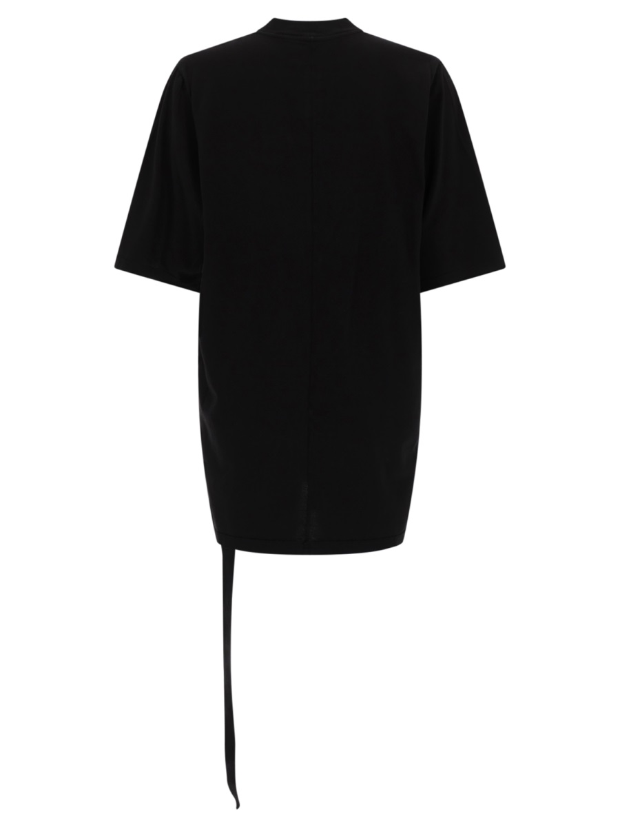 Rick Owens DRKSHDW Jumbo Ss Silver Graphic T-Shirt Zwart
