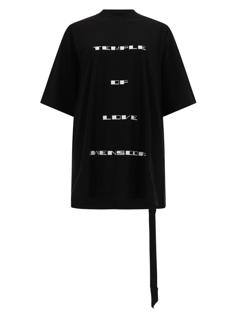 Rick Owens DRKSHDW Jumbo Ss Cotton T-Shirt Zwart