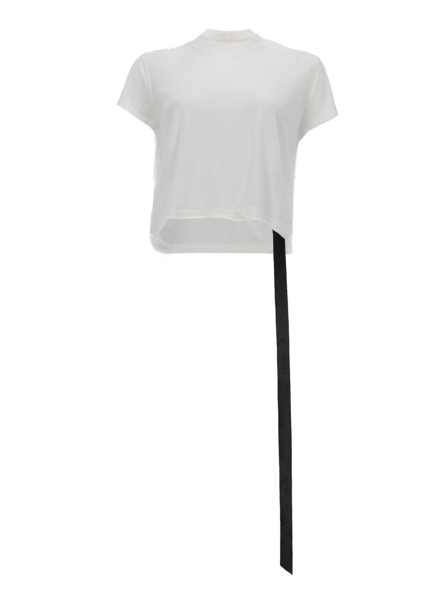 Rick Owens DRKSHDW Cropped Small Level T Ribbon T-Shirt Wit