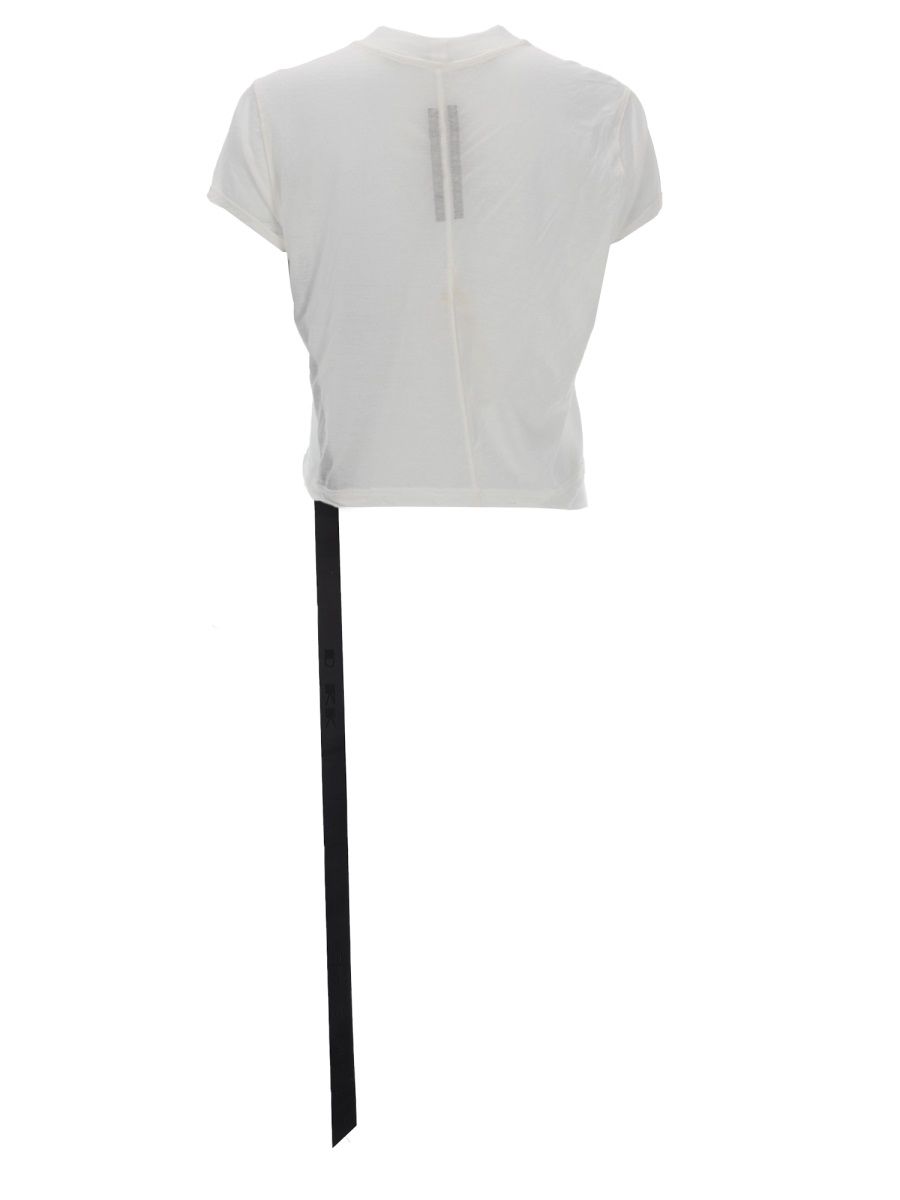 Rick Owens DRKSHDW Cropped Small Level T Ribbon T-Shirt Wit