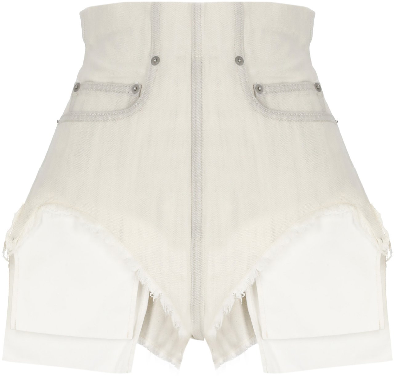 Rick Owens DRKSHDW Shorts Ivory Wit