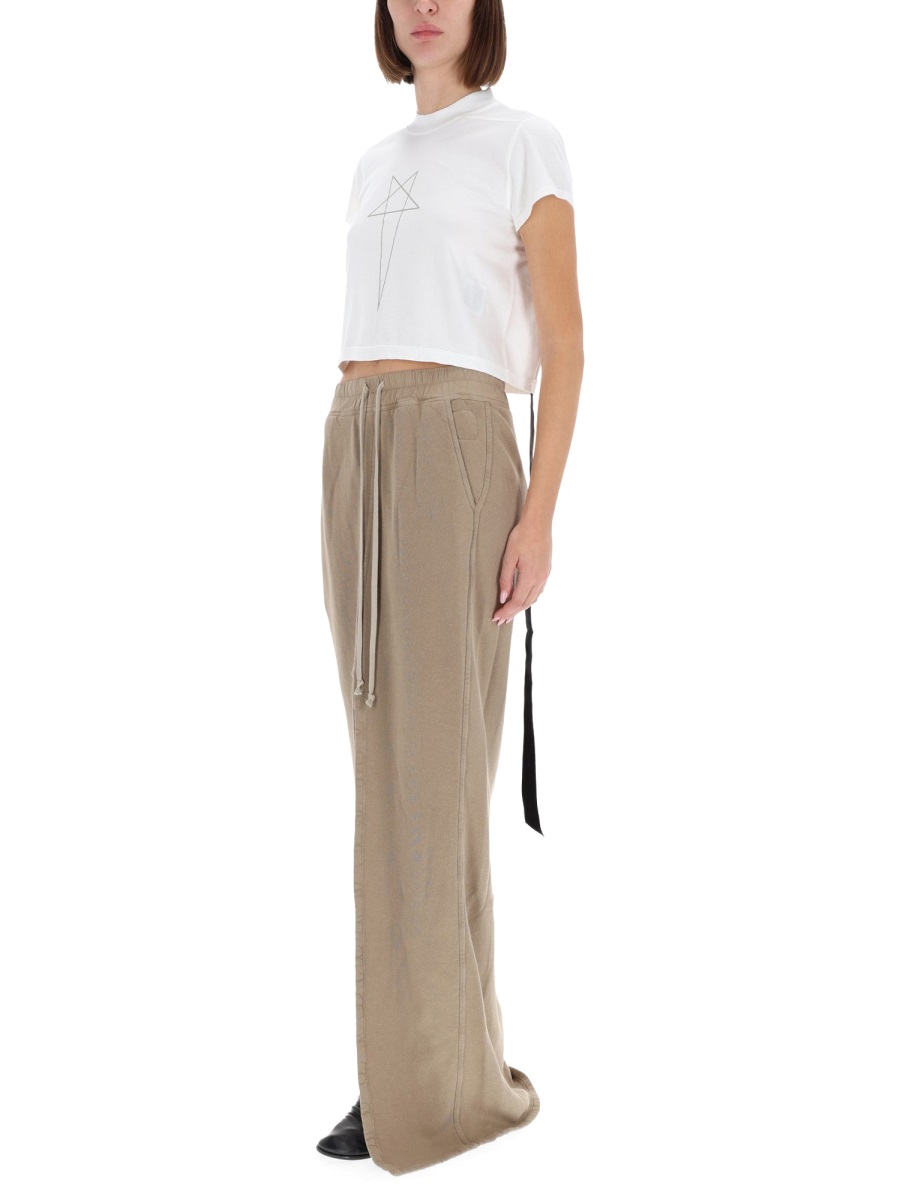 Rick Owens DRKSHDW Cropped Small Star T-Shirt Groen