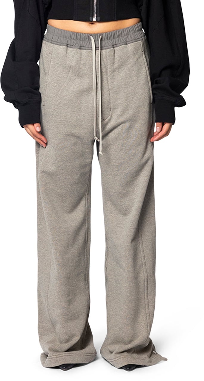Rick Owens DRKSHDW PUSHER PANTS MELANGE GREY Grijs