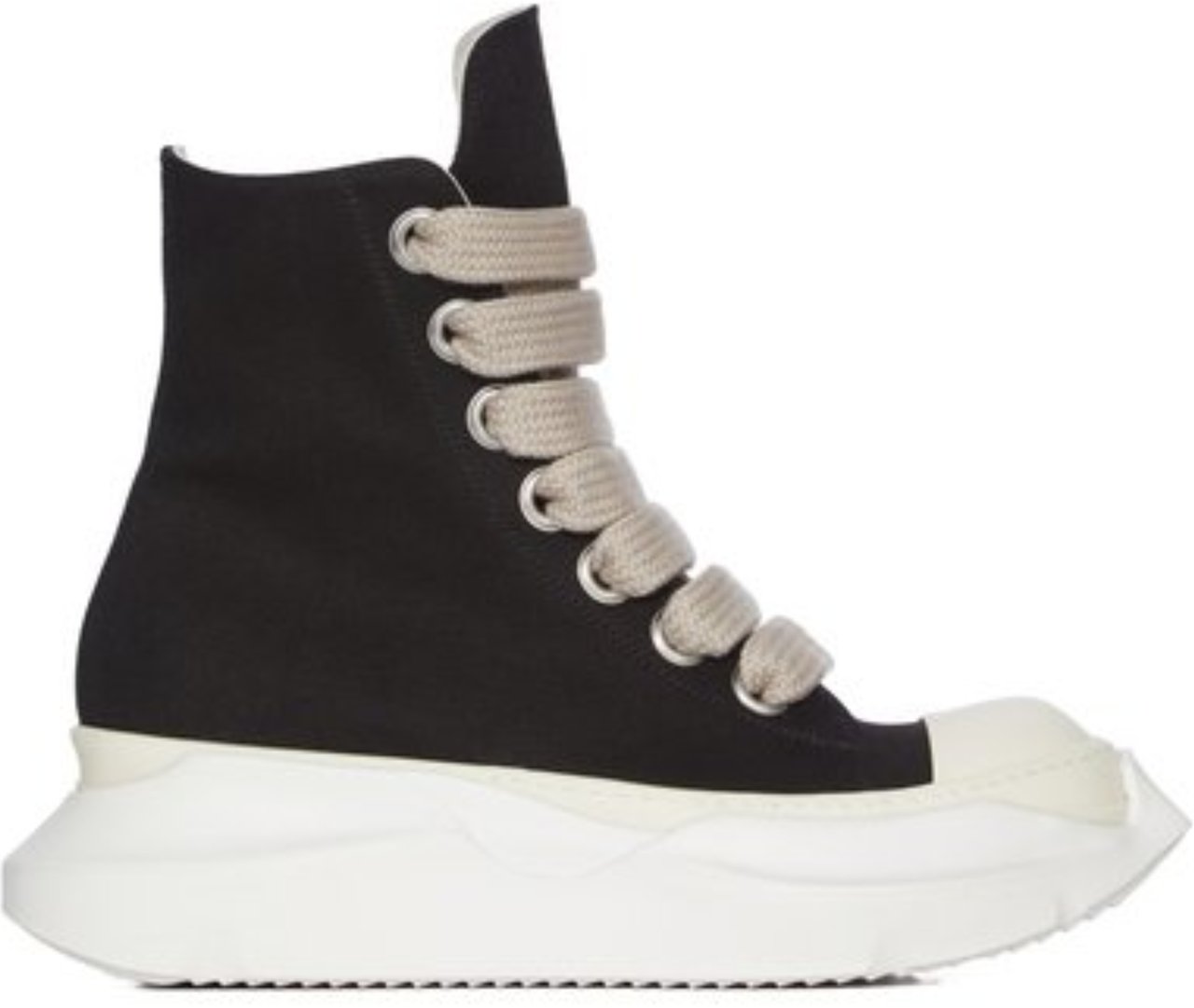 Rick Owens DRKSHDW JUMBOLACE ABSTRACT SNEAKS BLACK/MILK/MILK Zwart