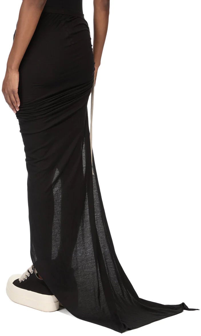 Rick Owens DRKSHDW SOFT EDFU SKIRT BLACK Divers