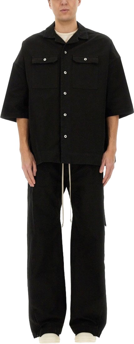 Rick Owens DRKSHDW "Magnum Tommy" Shirt Zwart