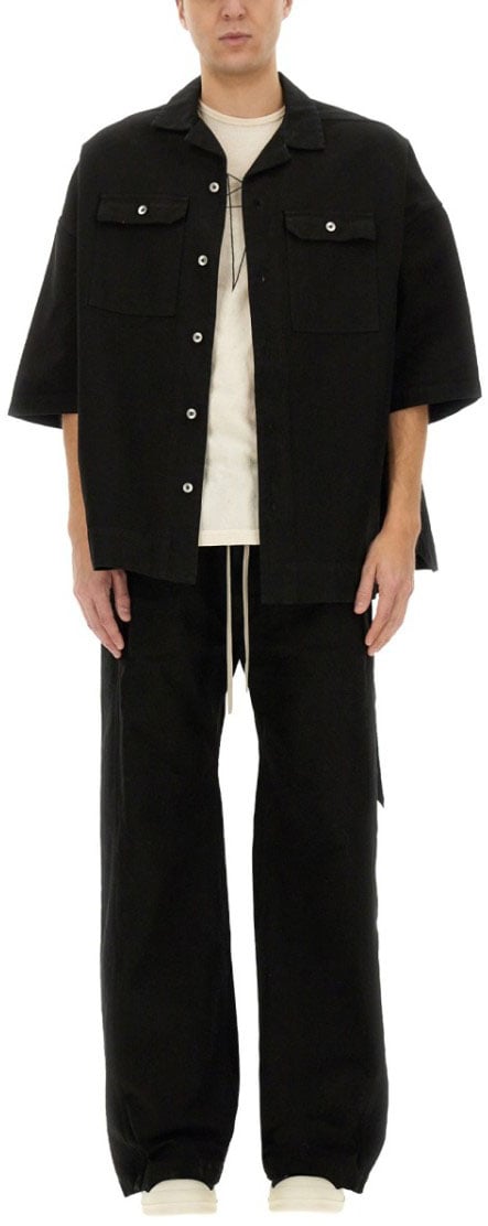 Rick Owens DRKSHDW "Magnum Tommy" Shirt Zwart