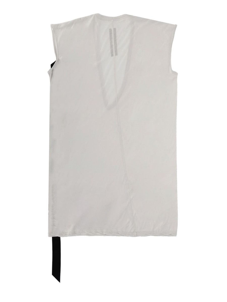 Rick Owens DRKSHDW Neutrals Dylan T Oversized V-Neck T-Shirt Wit