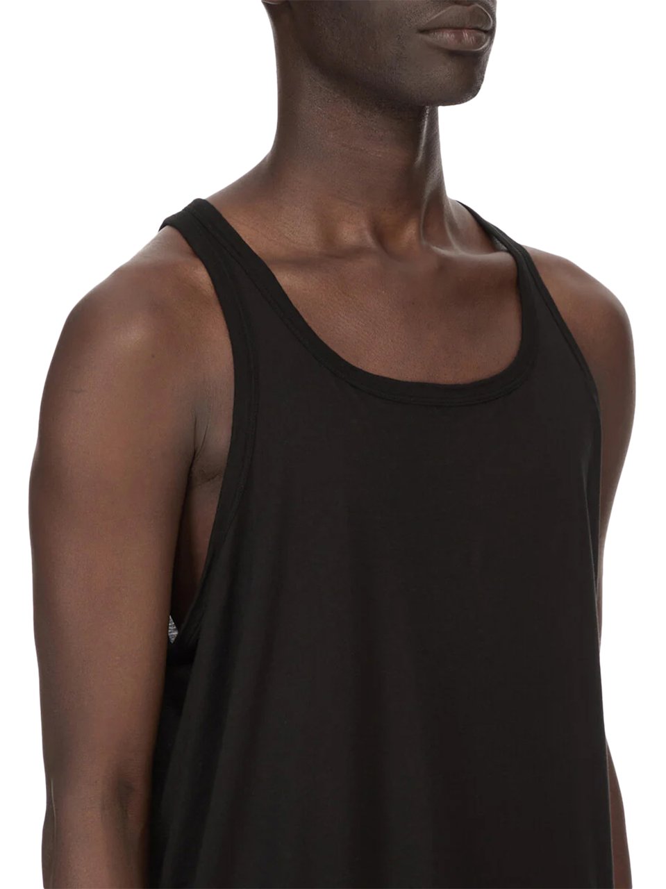 Rick Owens DRKSHDW Relaxed-Fit Tank Top with Wide Shoulder Straps Zwart