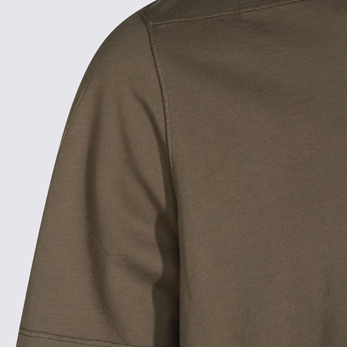 Rick Owens DRKSHDW Brown Short-Sleeved T-Shirt with Minimalist Design Grijs