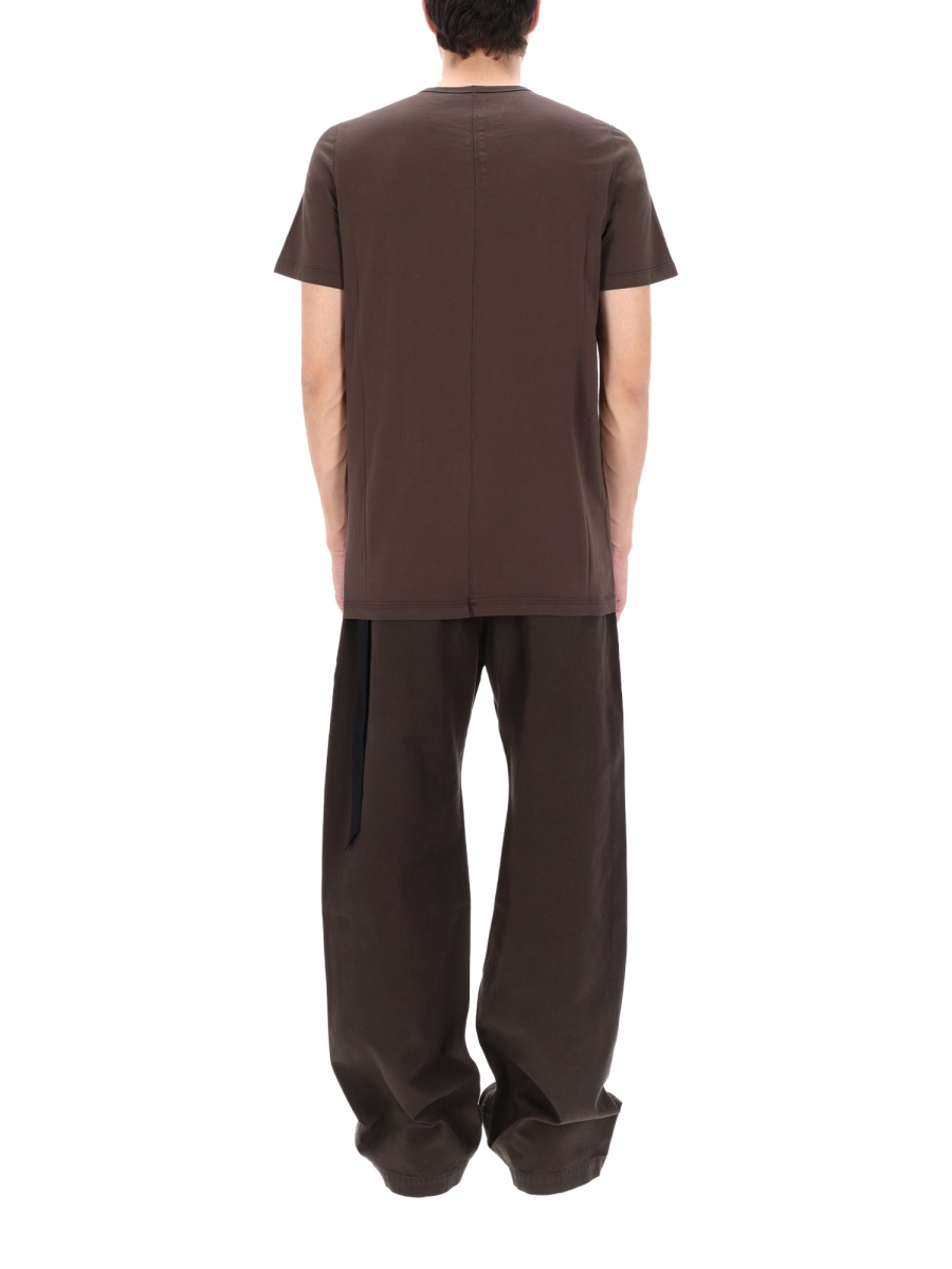 Rick Owens DRKSHDW Neutrals Level T Hanging Strip T-Shirt Grijs