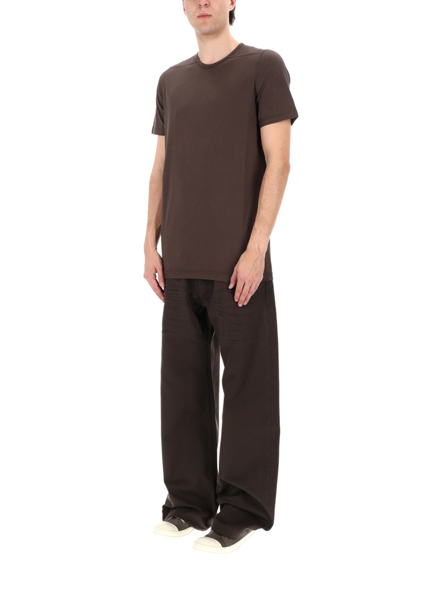 Rick Owens DRKSHDW Neutrals Level T Hanging Strip T-Shirt Grijs