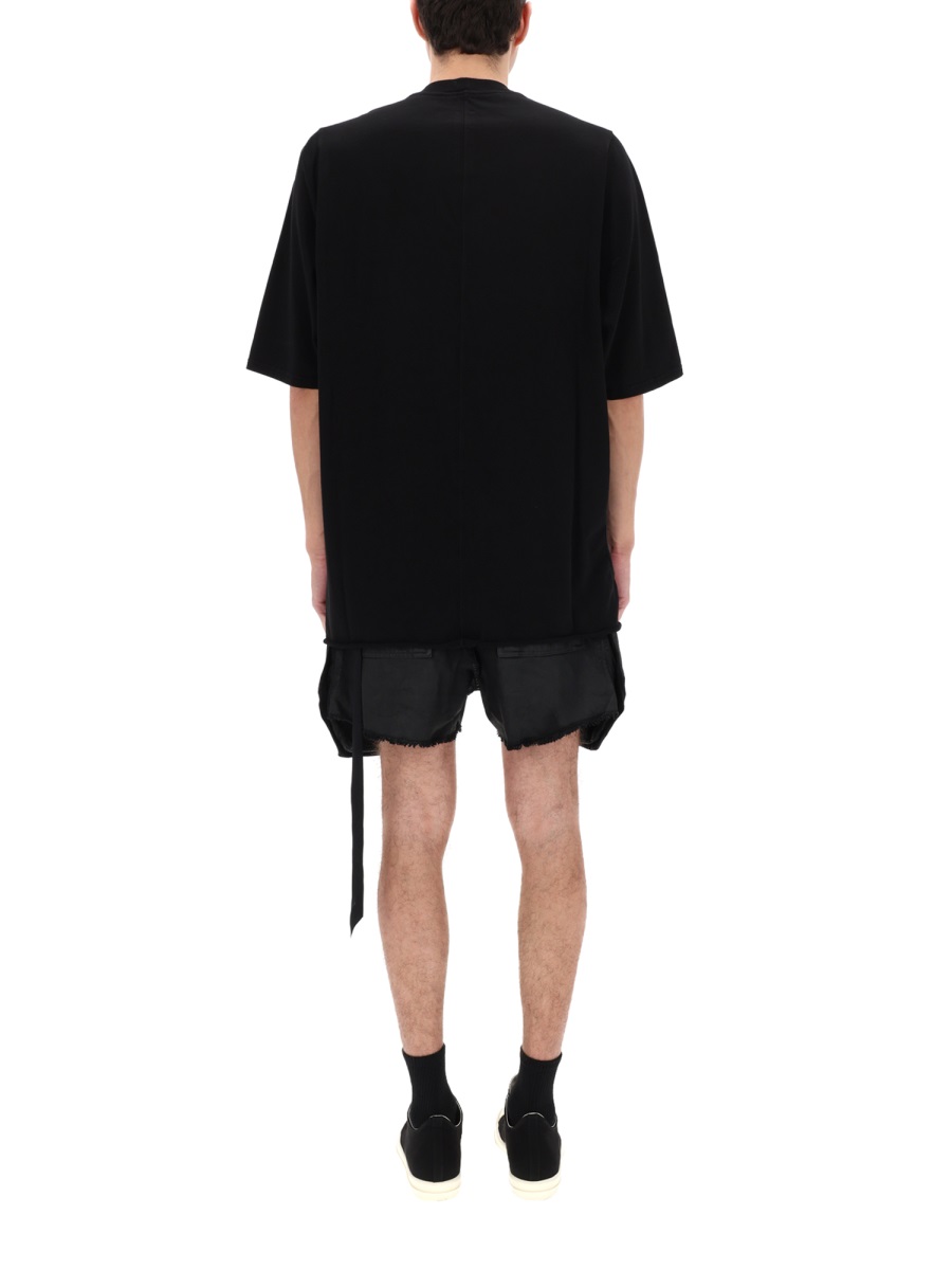 Rick Owens DRKSHDW Subhuman Jumbo Cotton Strap T-Shirt Zwart